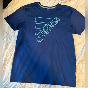 Adidas Kids Navy Tee with Logo